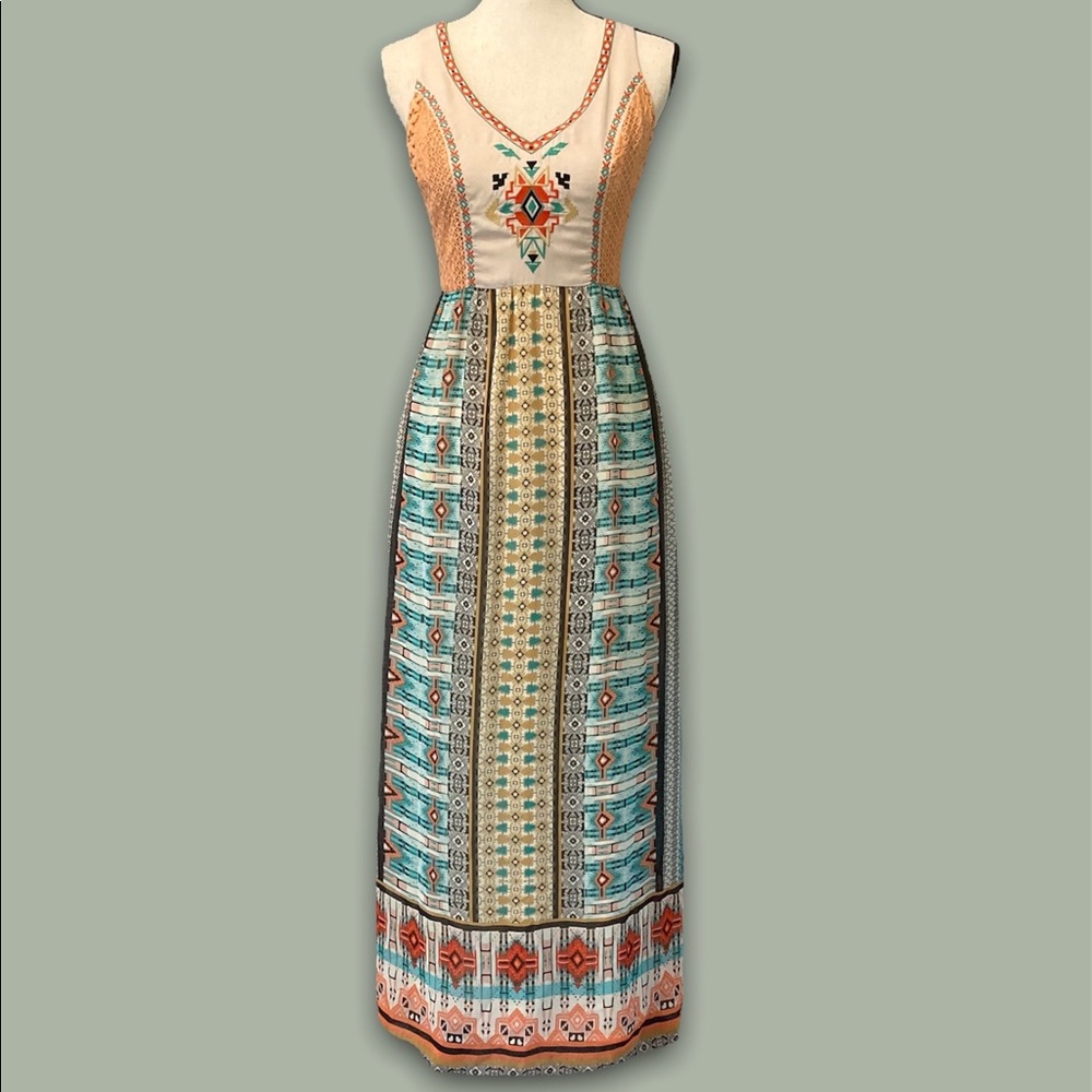 Flying Tomato maxi chiffon dress
